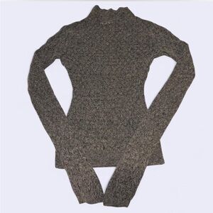 Abercrombie & Fitch Merino Wool Mock Neck Knit Top – XS